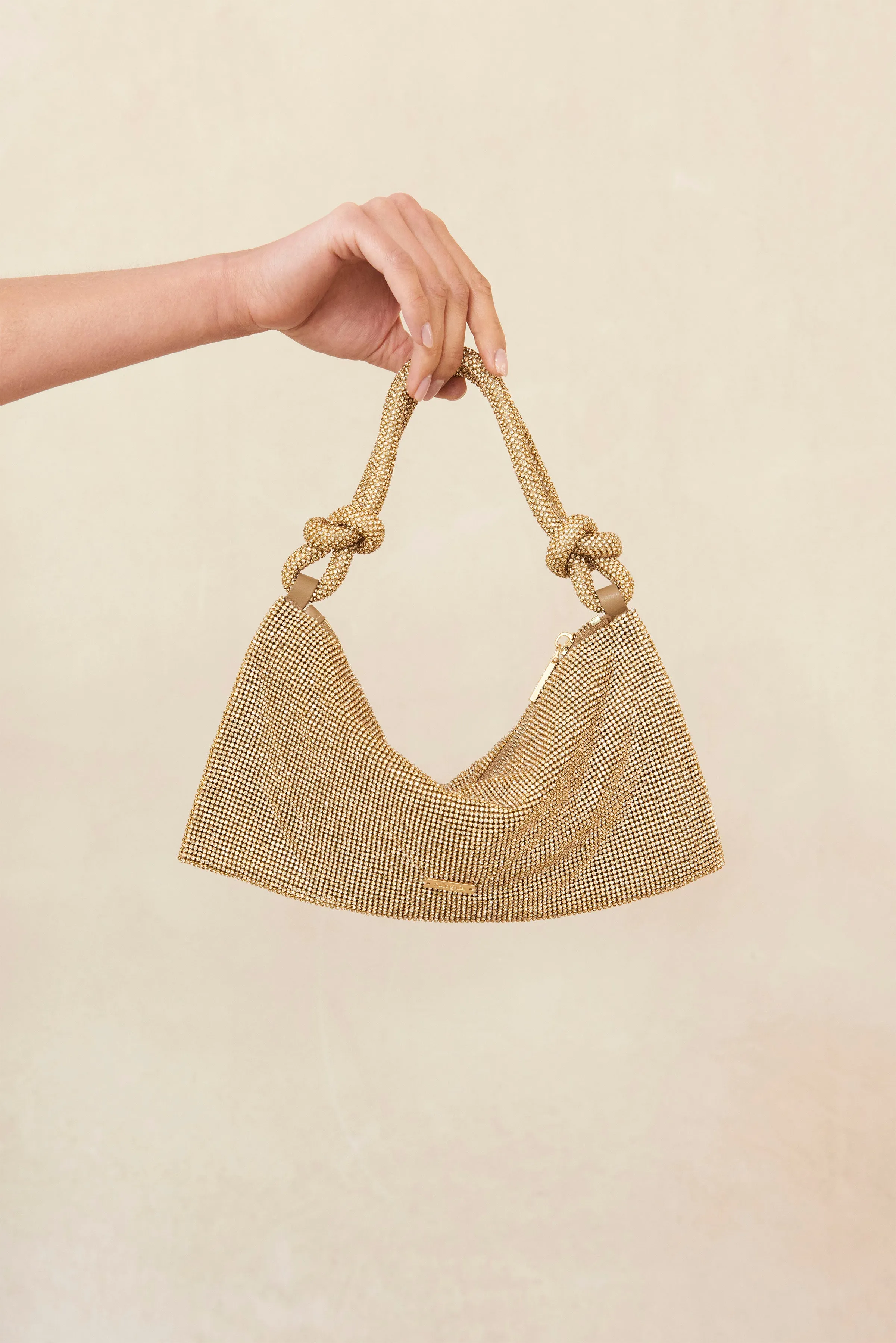 HERA NANO RHINESTONE SHOULDER BAG - SAND DOLLAR sold by cult gaia product image thumbnail 3