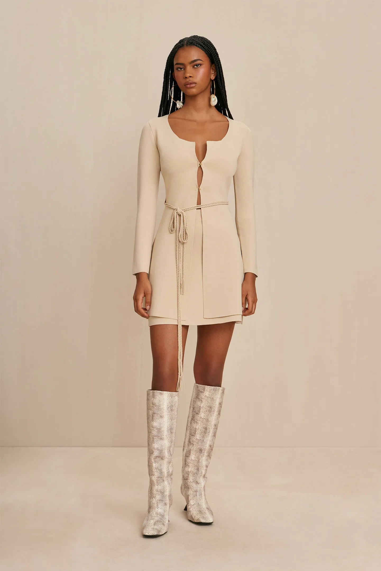 DENNIE KNIT CARDIGAN - BEACH sold by cult gaia product image thumbnail 2