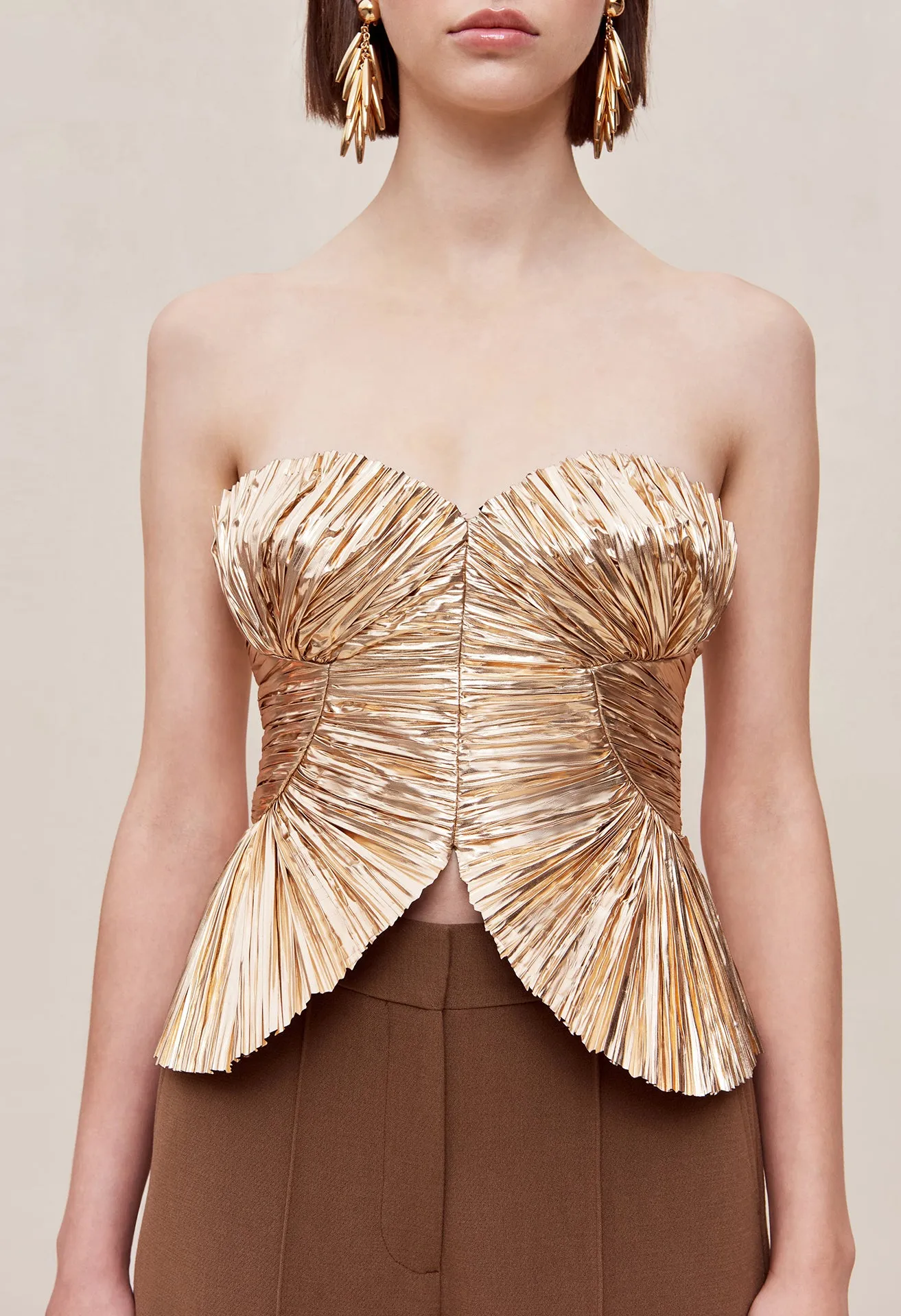 JACE TOP - GOLD sold by Cult Gaia