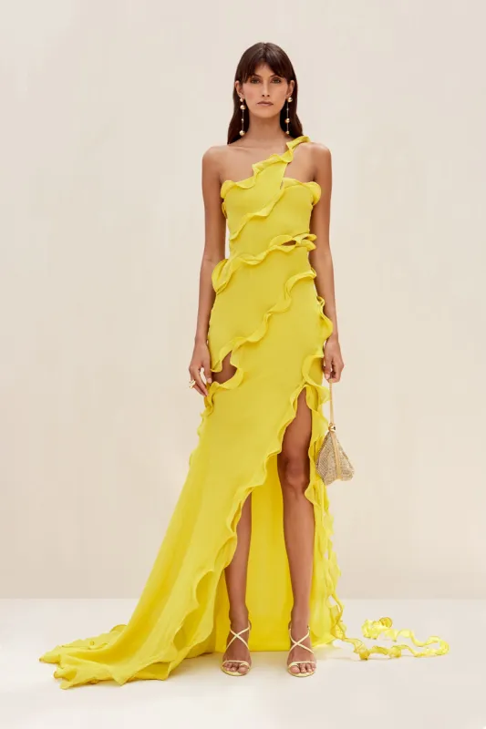 MICOLA GOWN - LIMONCELLO sold by cult gaia