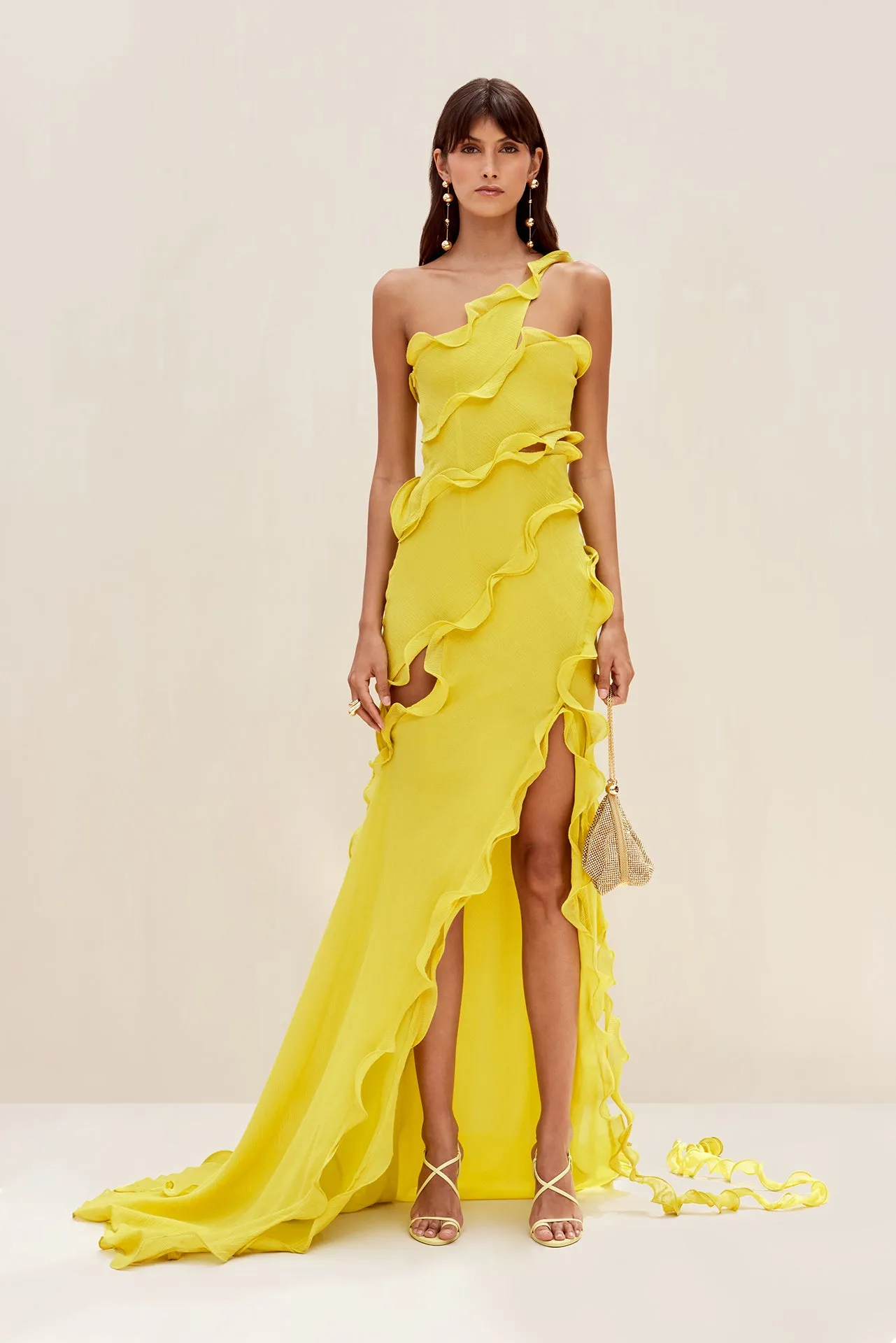 MICOLA GOWN - LIMONCELLO sold by cult gaia