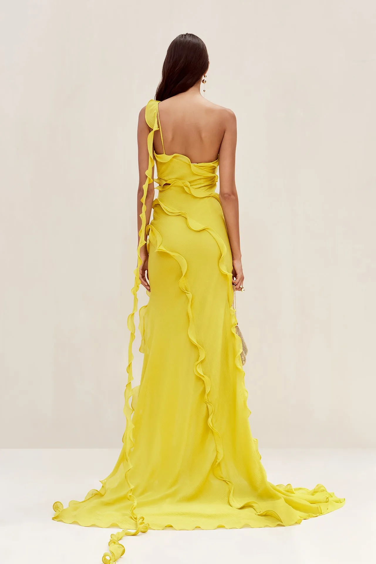 MICOLA GOWN - LIMONCELLO sold by cult gaia product image thumbnail 4