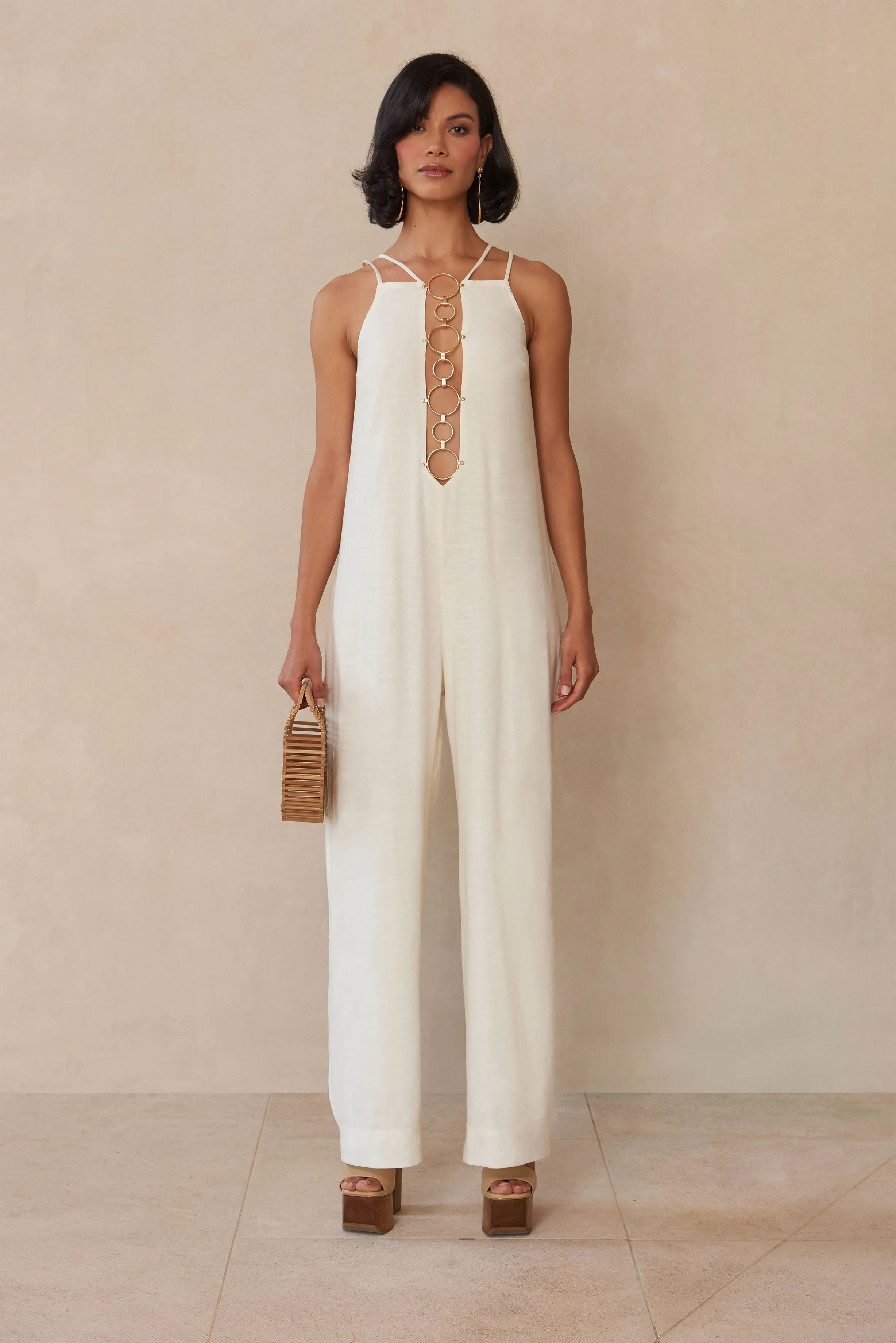 RAYE JUMPSUIT - OFF WHITE sold by cult gaia