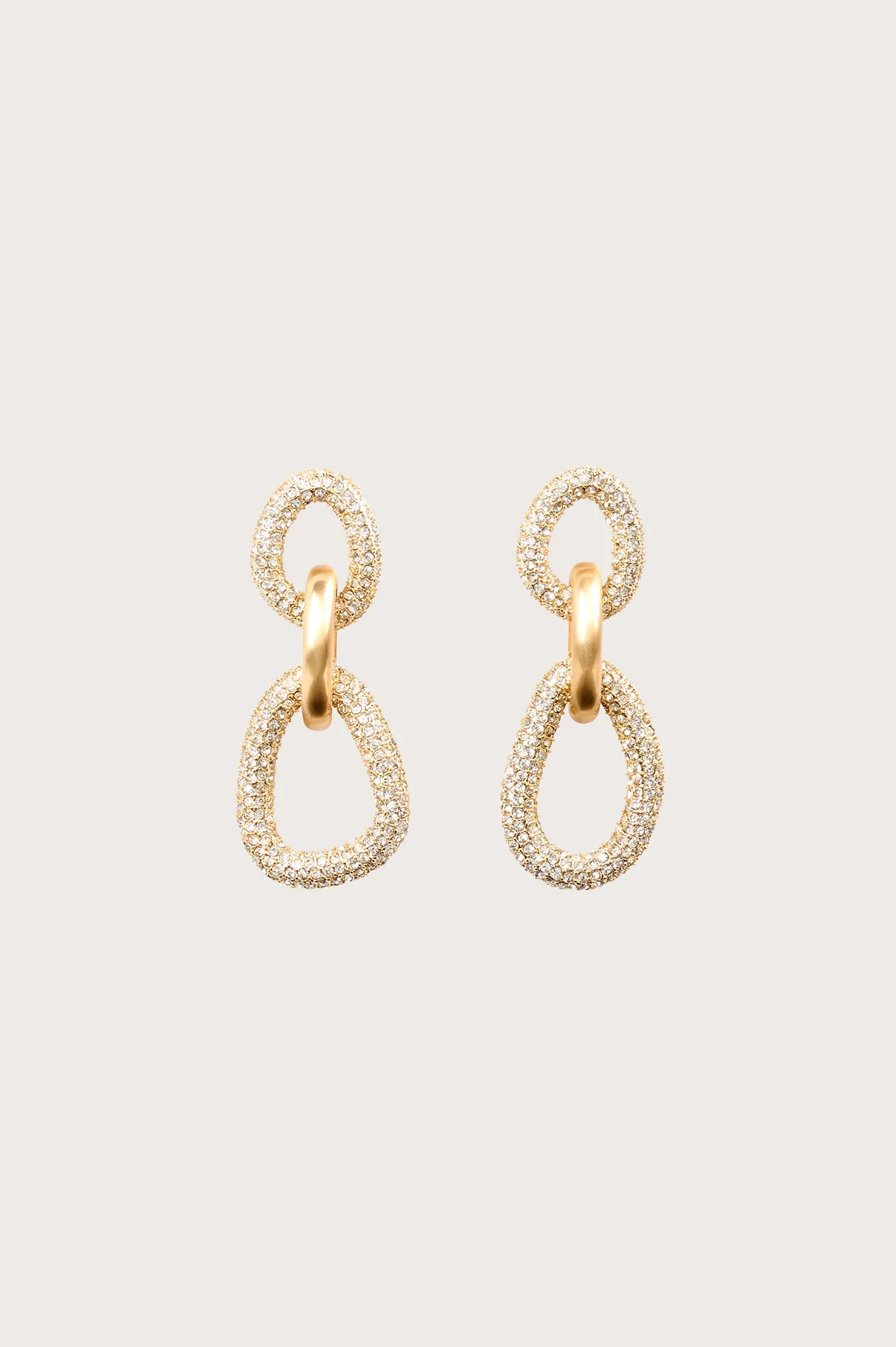 REYES EARRING - GOLD CLEAR sold by cult gaia