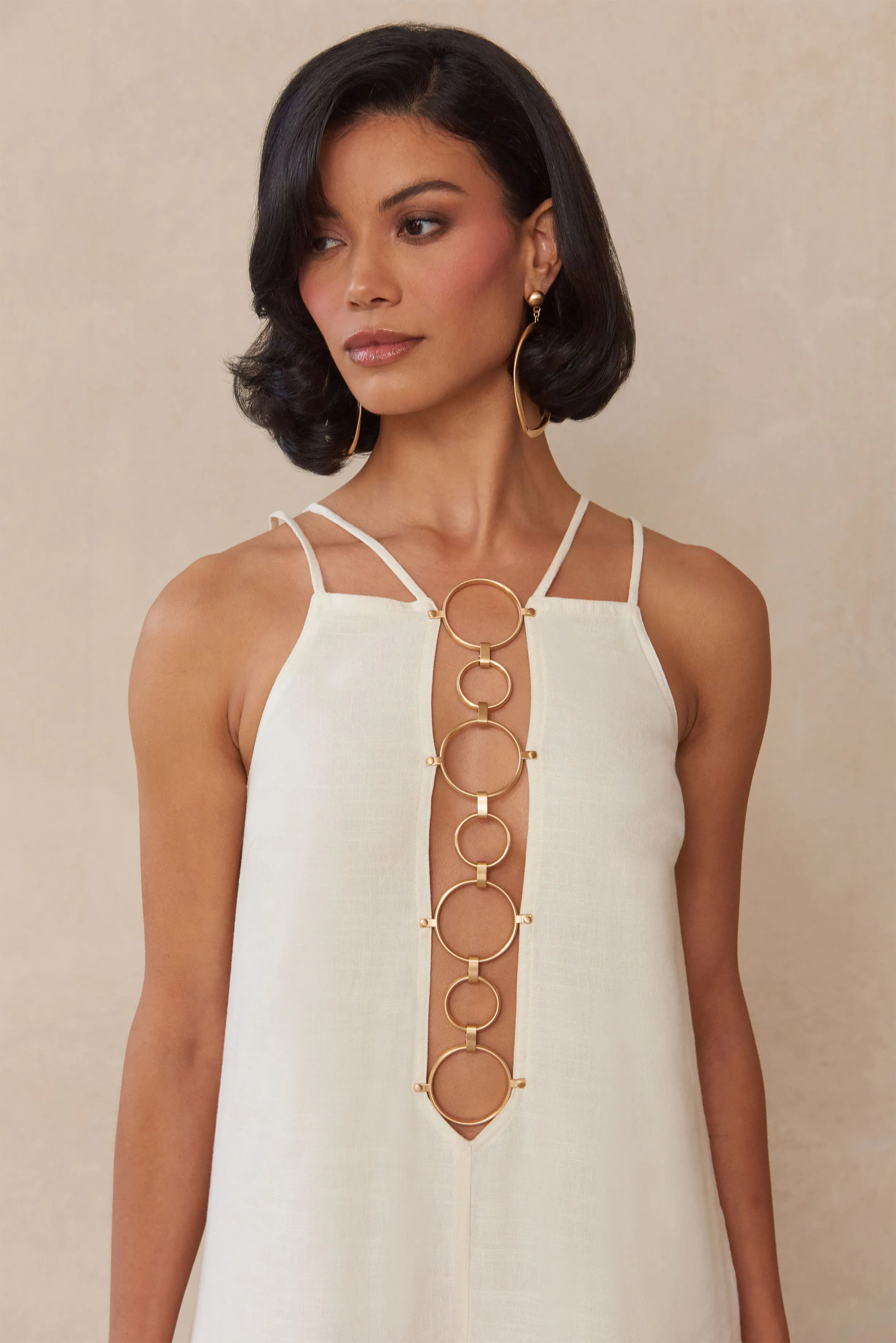 RAYE JUMPSUIT - OFF WHITE sold by cult gaia product image thumbnail 3