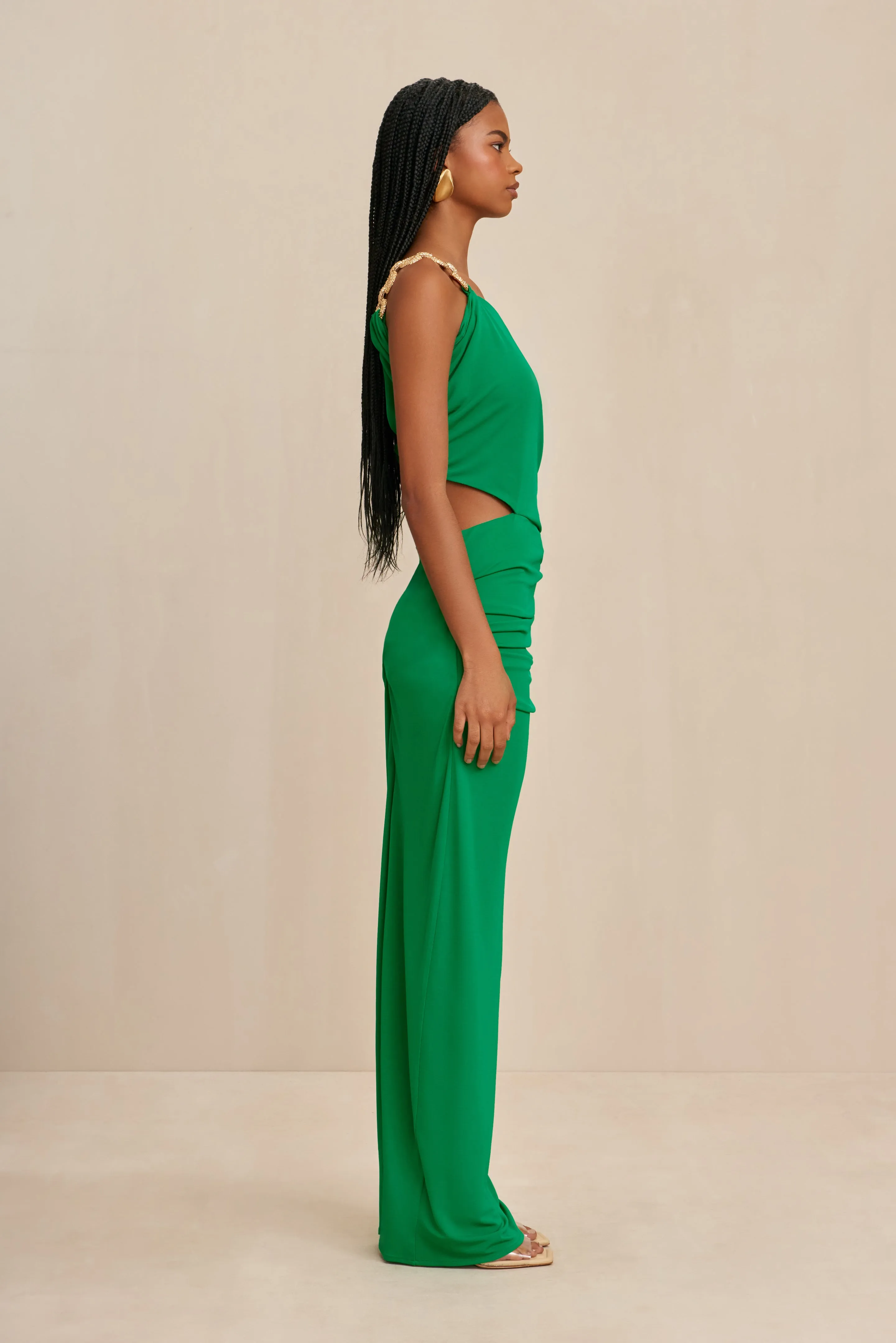 COBIE GOWN - MALACHITE sold by Cult Gaia product image thumbnail 4