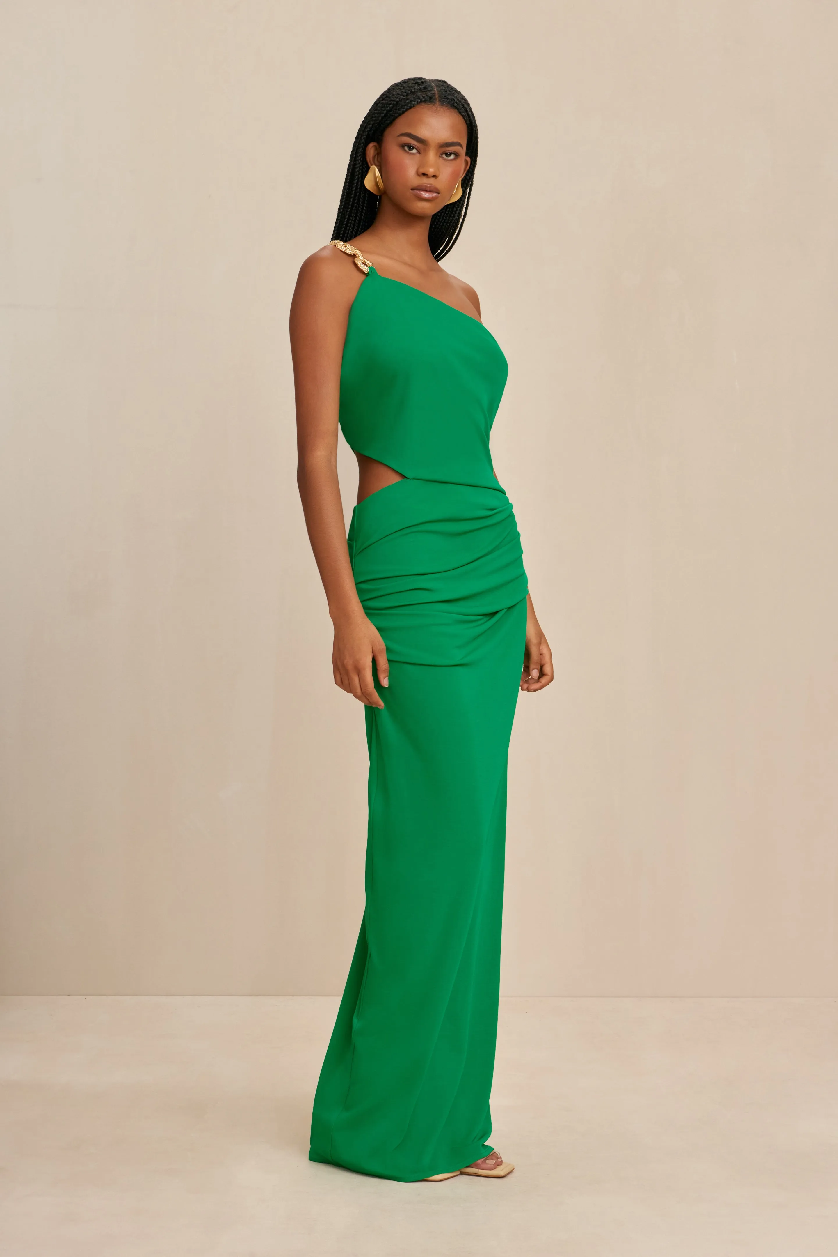 COBIE GOWN - MALACHITE sold by Cult Gaia product image thumbnail 3