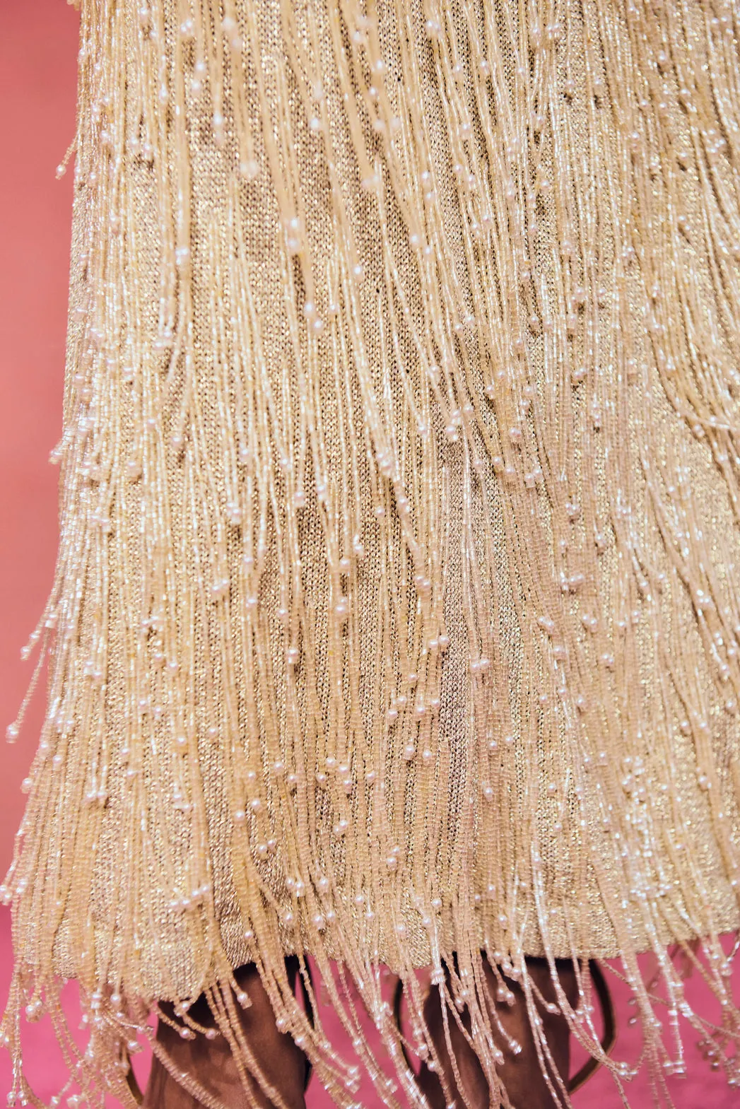 ZION KNIT GOWN - LIGHT GOLD sold by Cult Gaia product image thumbnail 2