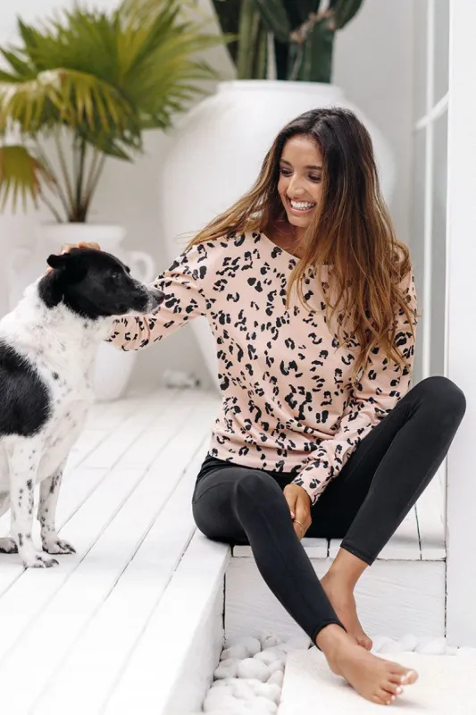 Urban Jungle Leopard Drop Shoulder Sweatshirt sold by Cupshe