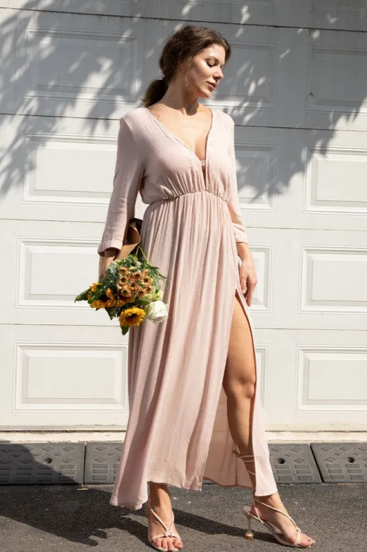 Jaylee Long Sleeves Split Cover Up Dress sold by Cupshe