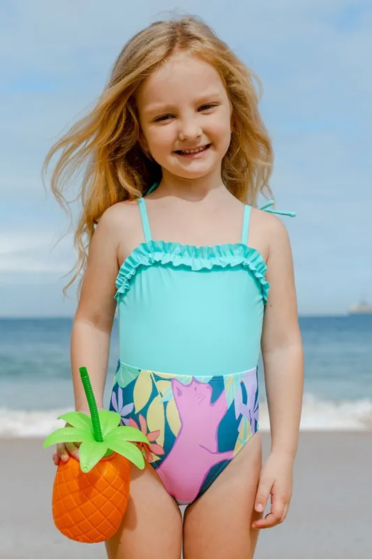Lanirescert Girls Swim One Piece Swimsuit sold by Cupshe