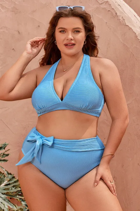 Strawberry Field Tall Tri Plus Size Bikini Top sold by Cupshe