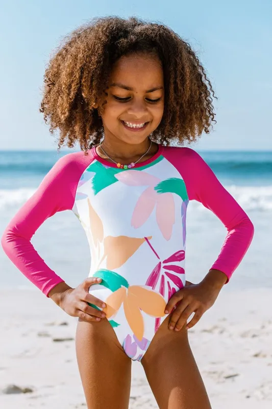 Street Art Back Zip Girls Swim One Piece Swimsuit sold by Cupshe