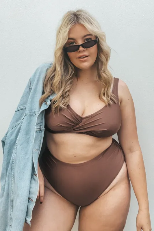 Strawberry Fields High Waist Tummy Control Plus Size Bikini sold by Cupshe