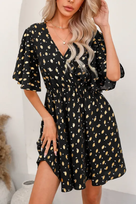 Kayley Polka Dot A-Line Mini Dress sold by Cupshe