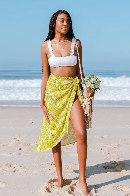 Kaydence Floral Side Tie Sarong sold by Cupshe