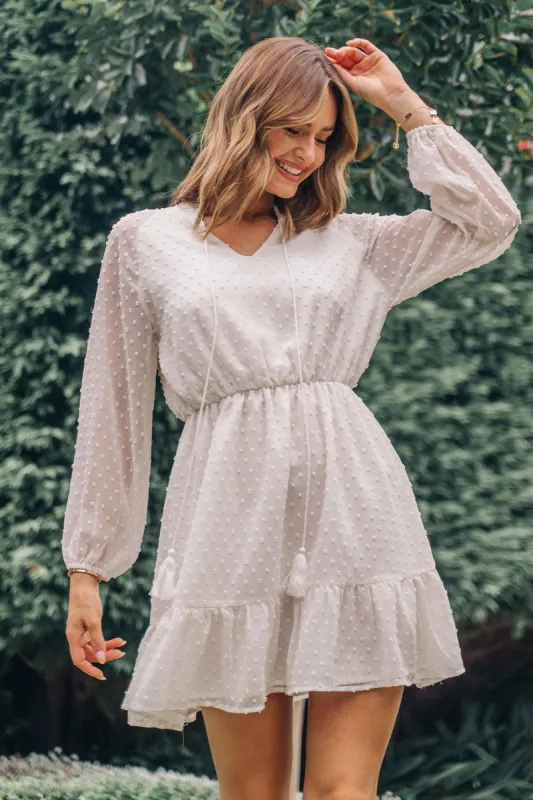 Big Beach Ruffle Lace Up Dress sold by Cupshe