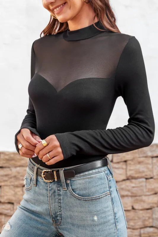 Elisa Long Sleeve Turtleneck Bodysuits sold by Cupshe