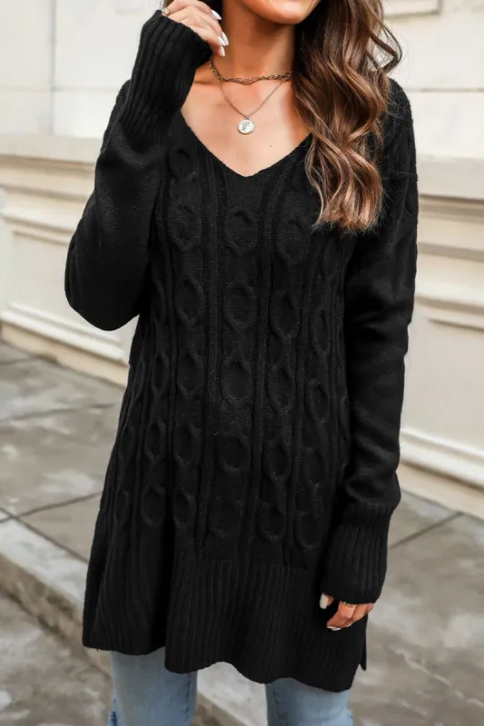 Kashi Chunky Crochet Knit Sweater sold by Cupshe