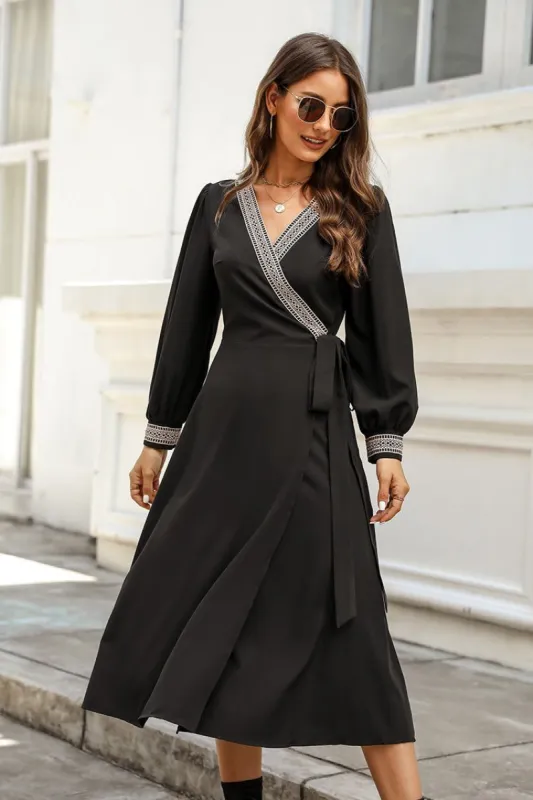 Etha V-neck Lace Trims Dress sold by Cupshe