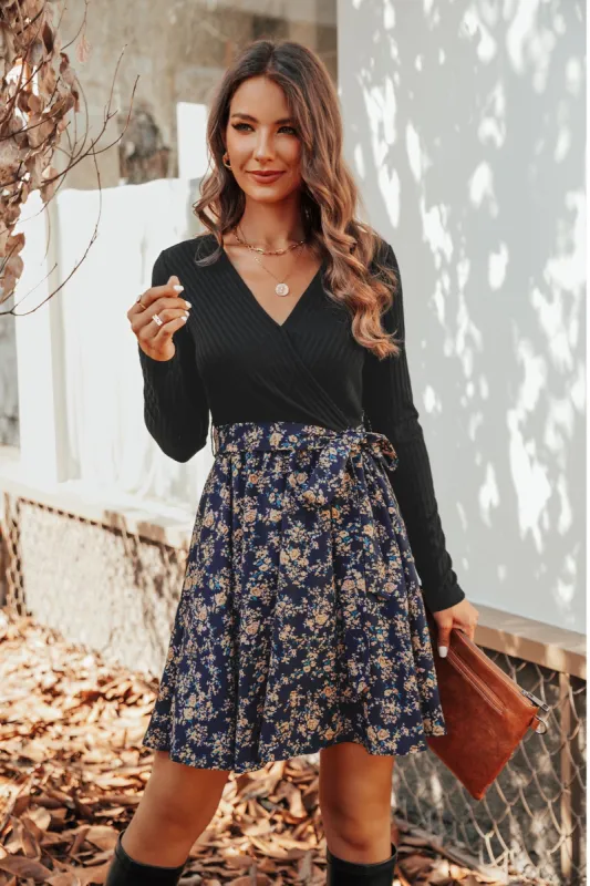 Desma Ditsy Floral A-Line Dress sold by Cupshe