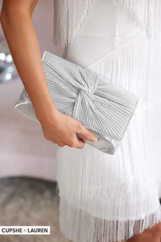 Glittered Twist-Front Crossbody Bag sold by Cupshe
