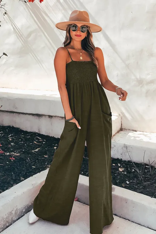 Zola Sleeveless Loose Waisted Jumpsuit sold by Cupshe