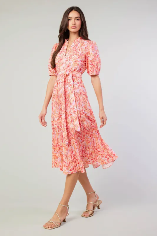 Ilana Pleated Midi Dress sold by Current Air