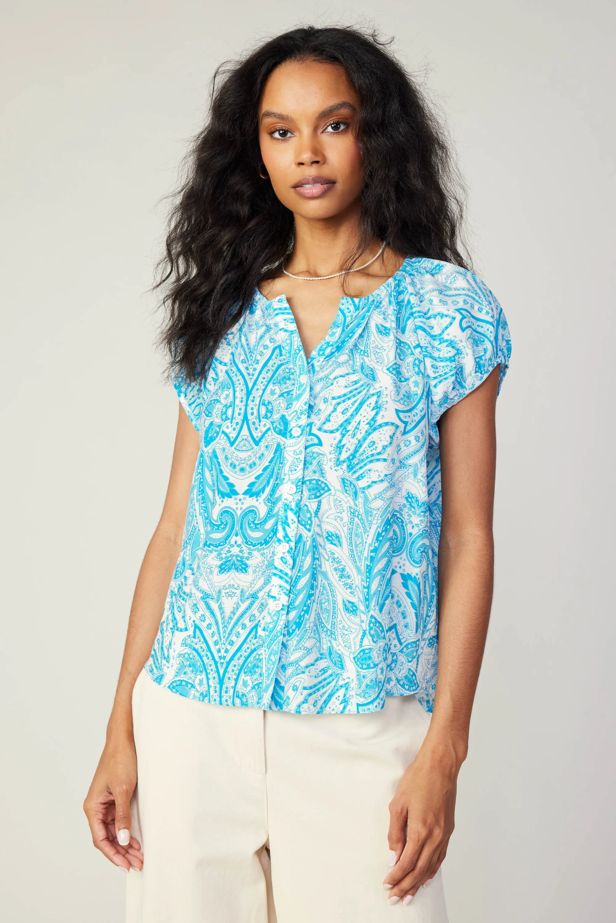 Paisley Printed Blouse sold by Current Air