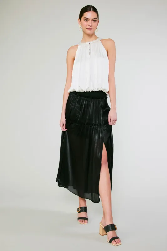 Satin Weave Maxi Skirt sold by Current Air