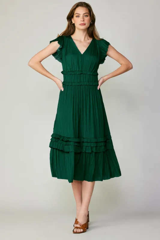 Sereia Pleated Midi Dress sold by Current Air