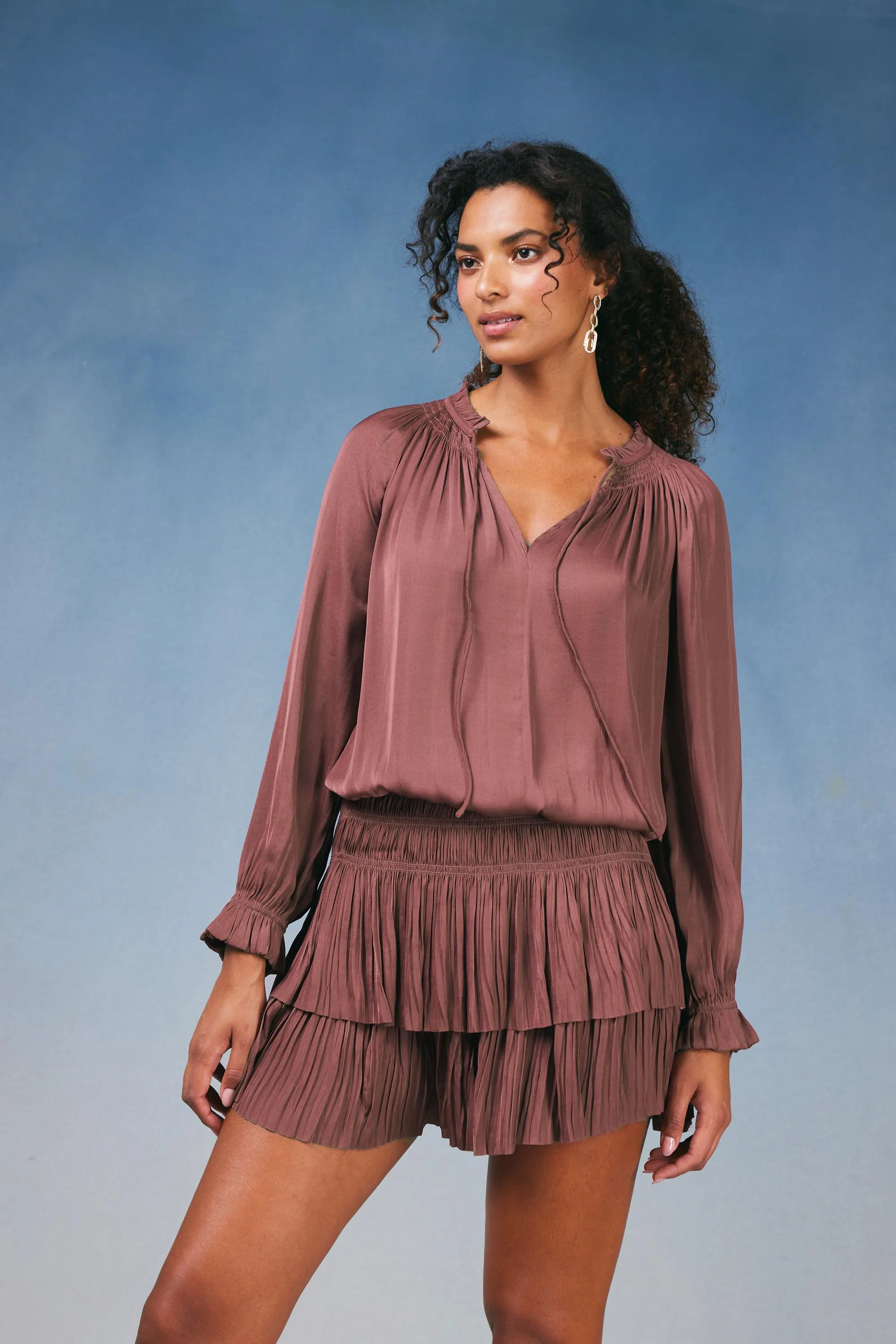 Laurel Pleated Mini Dress sold by Current Air product image thumbnail 2