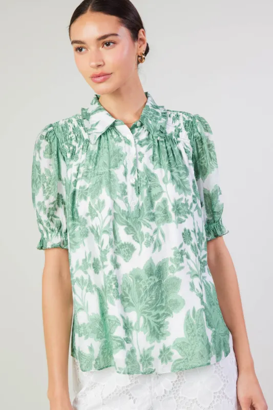Tulip Jacquard Blouse made by Current Air