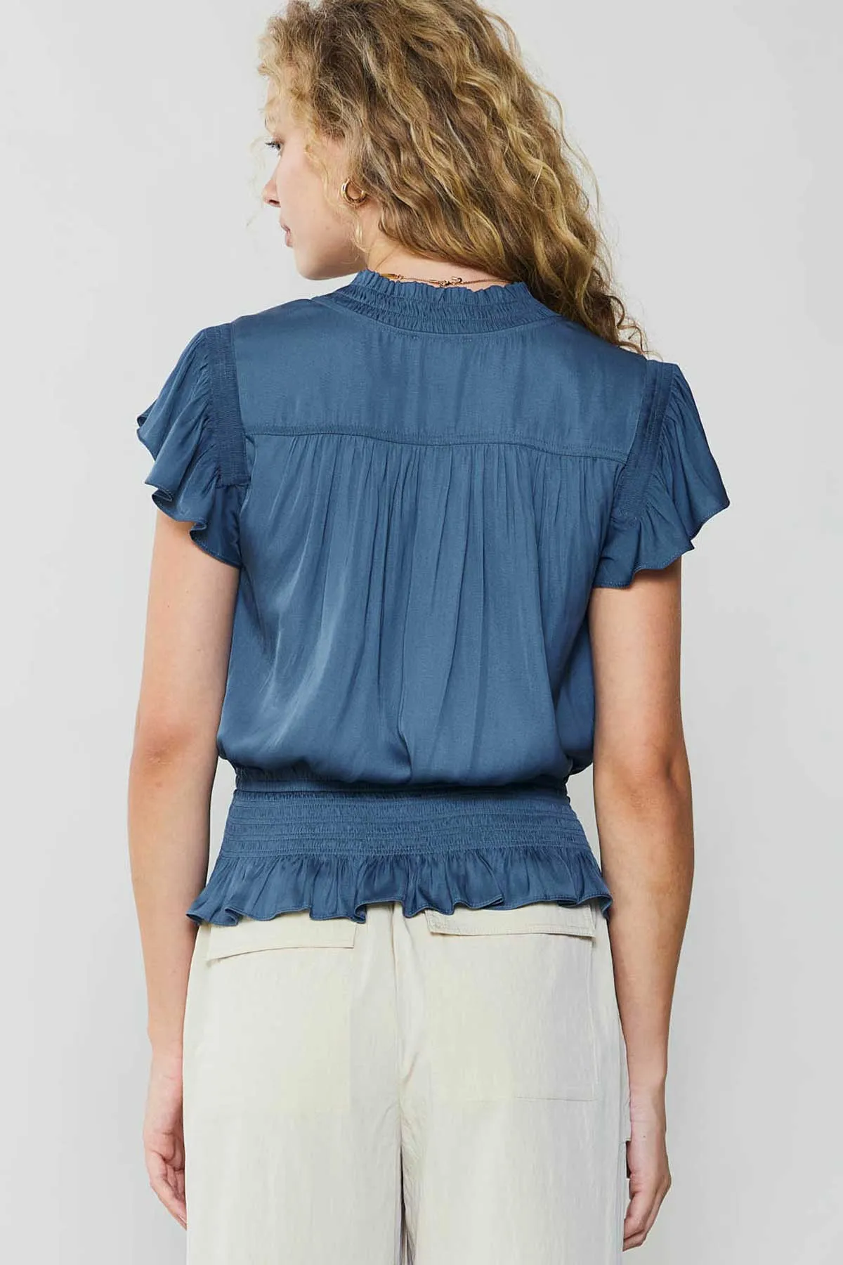 Blair Smocked Top sold by Current Air product image thumbnail 3