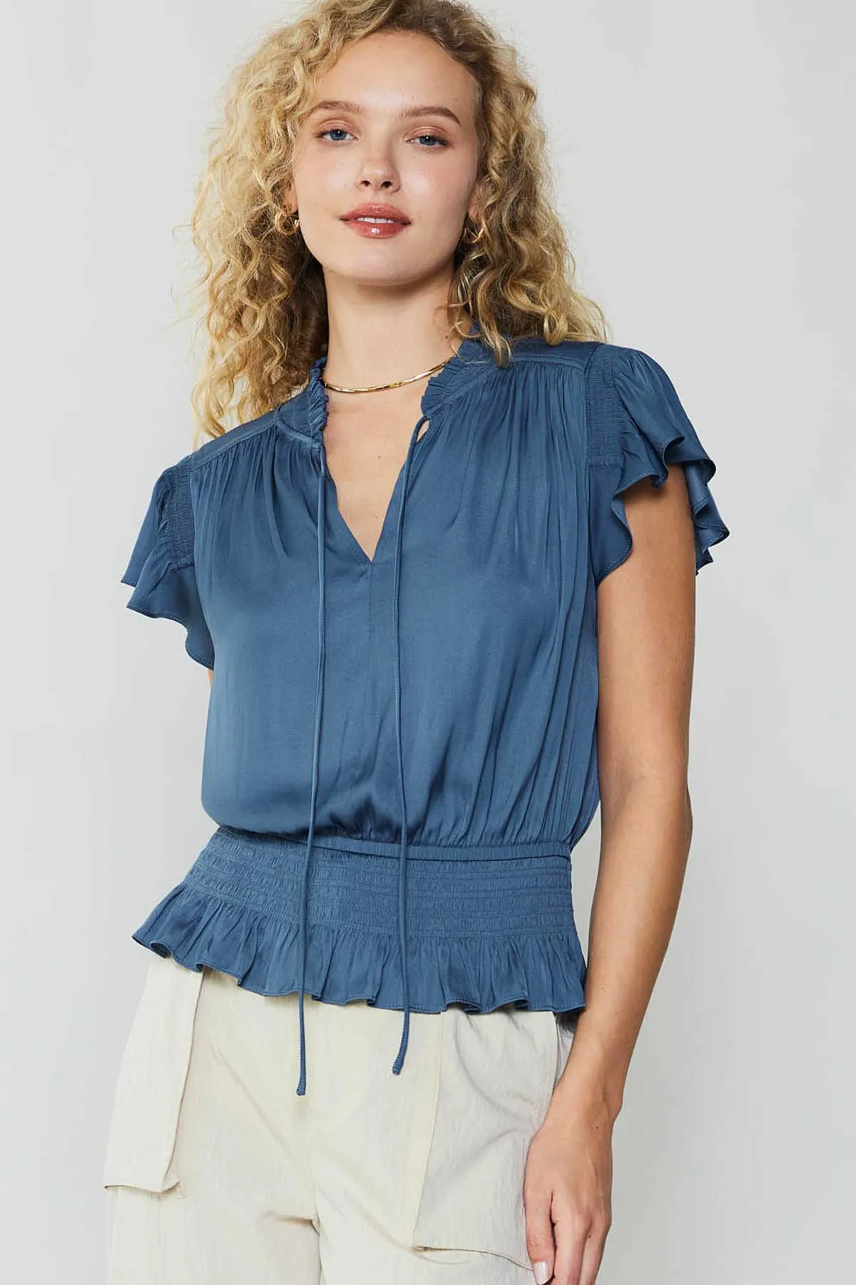 Blair Smocked Top sold by Current Air product image thumbnail 2