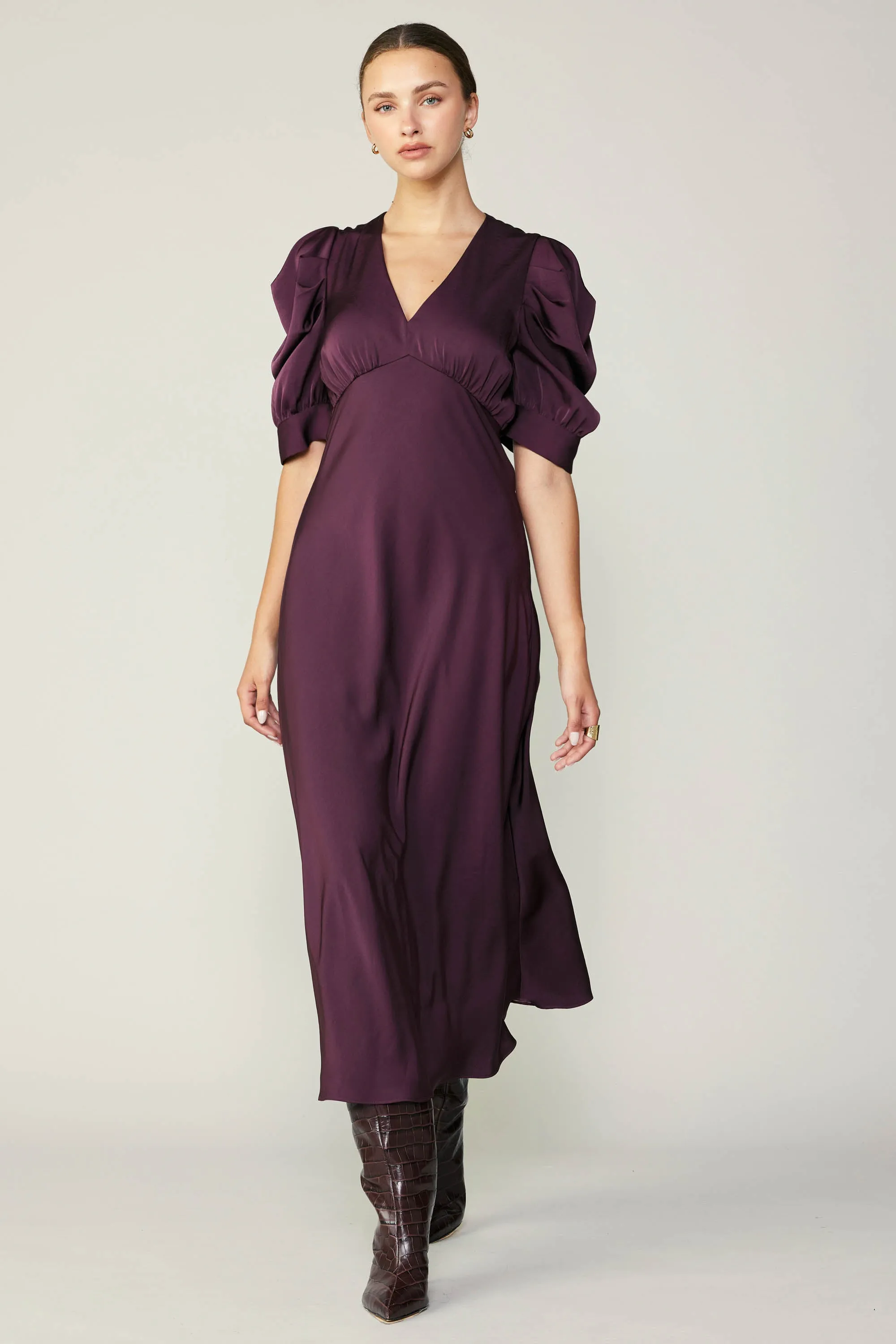 Puff Sleeve Midi Dress sold by Current Air product image thumbnail 2