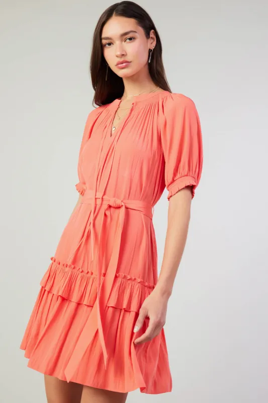 Coletta Smocked Yoke Mini Dress sold by Current Air