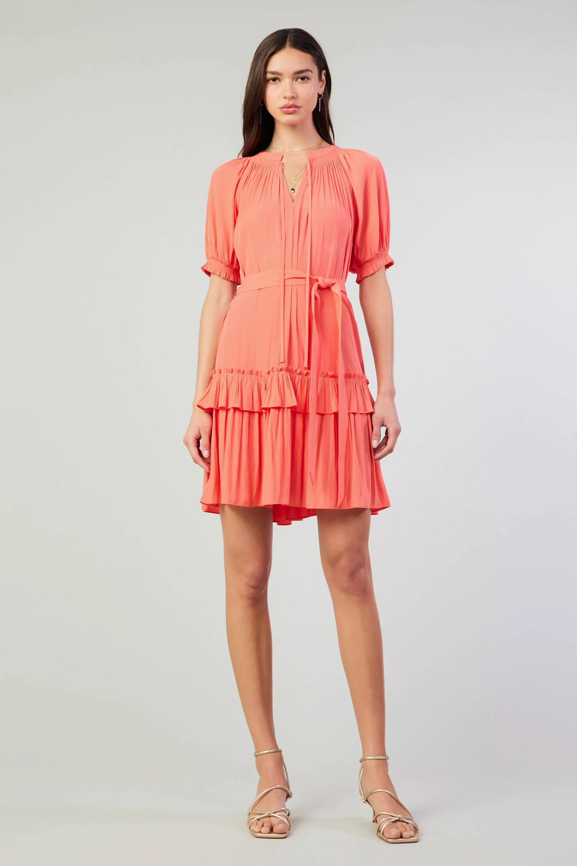 Coletta Smocked Yoke Mini Dress sold by Current Air product image thumbnail 2