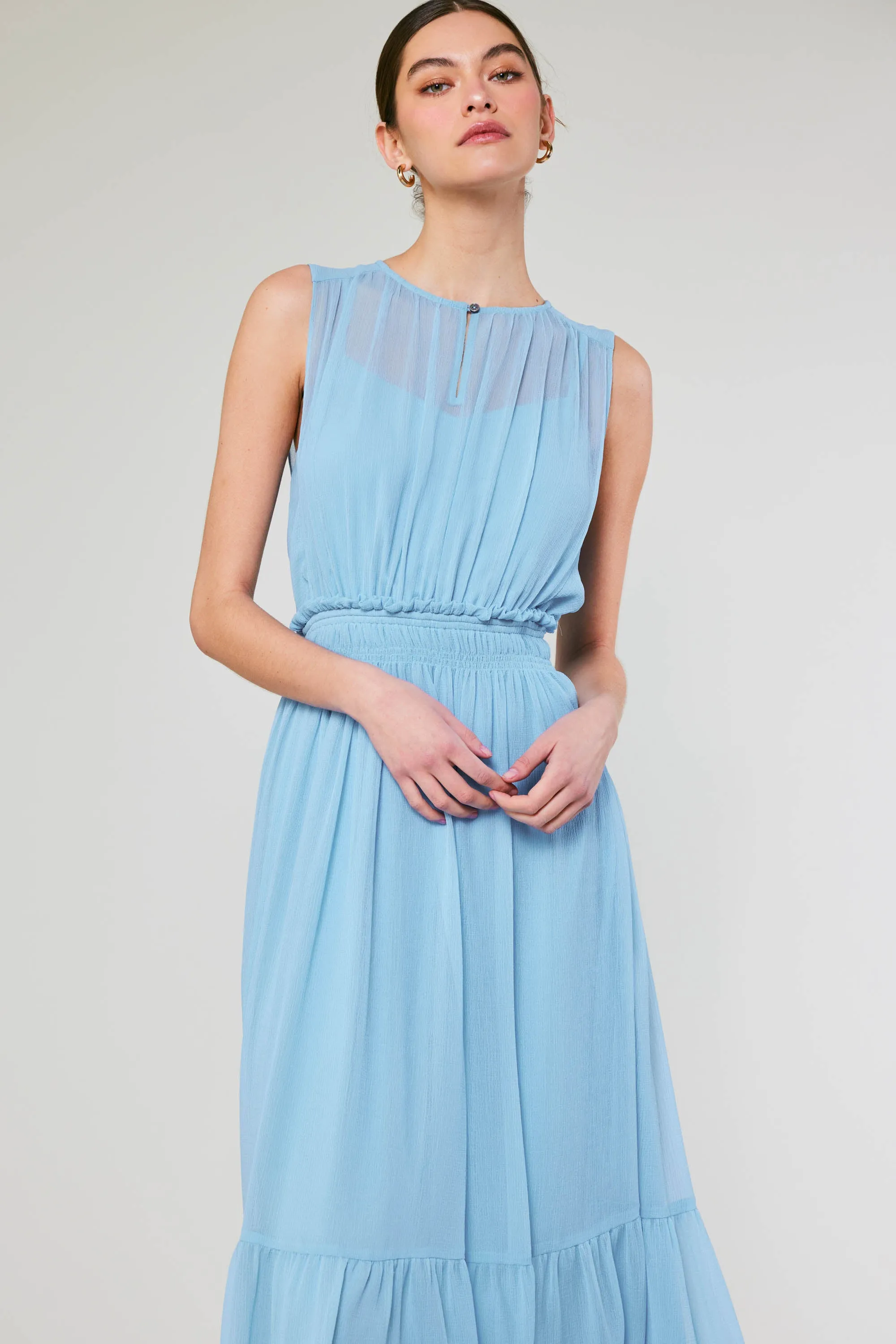 Overlayed Midi Dress sold by Current Air product image thumbnail 4