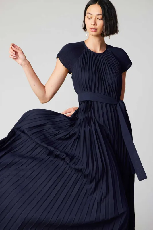 Mona Pleated Maxi Dress sold by Current Air
