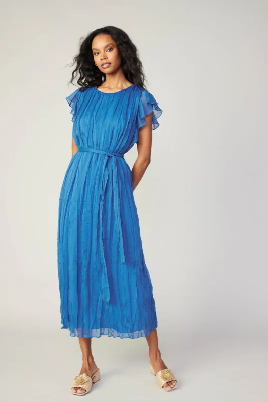 Crinkled Texture Flutter Dress sold by Current Air