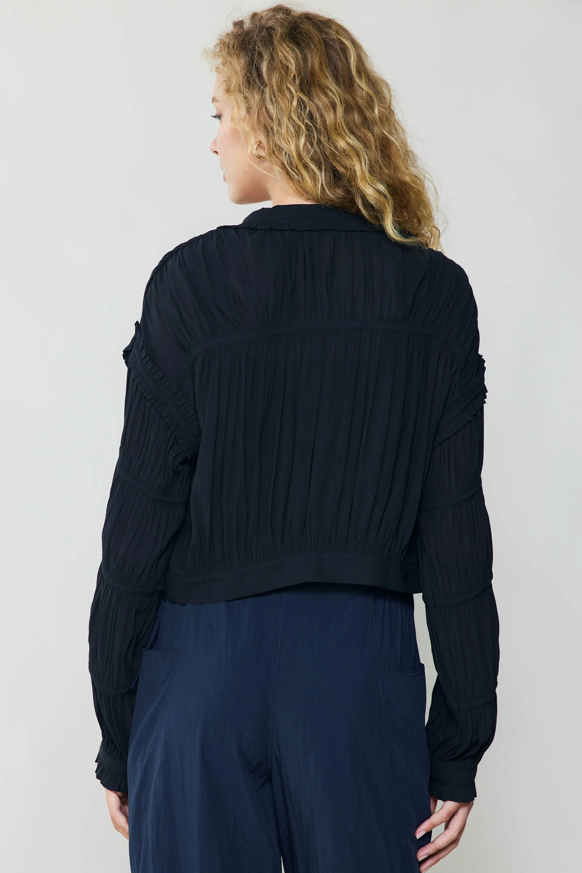 Shirred Sleeve Jacket sold by Current Air product image thumbnail 5