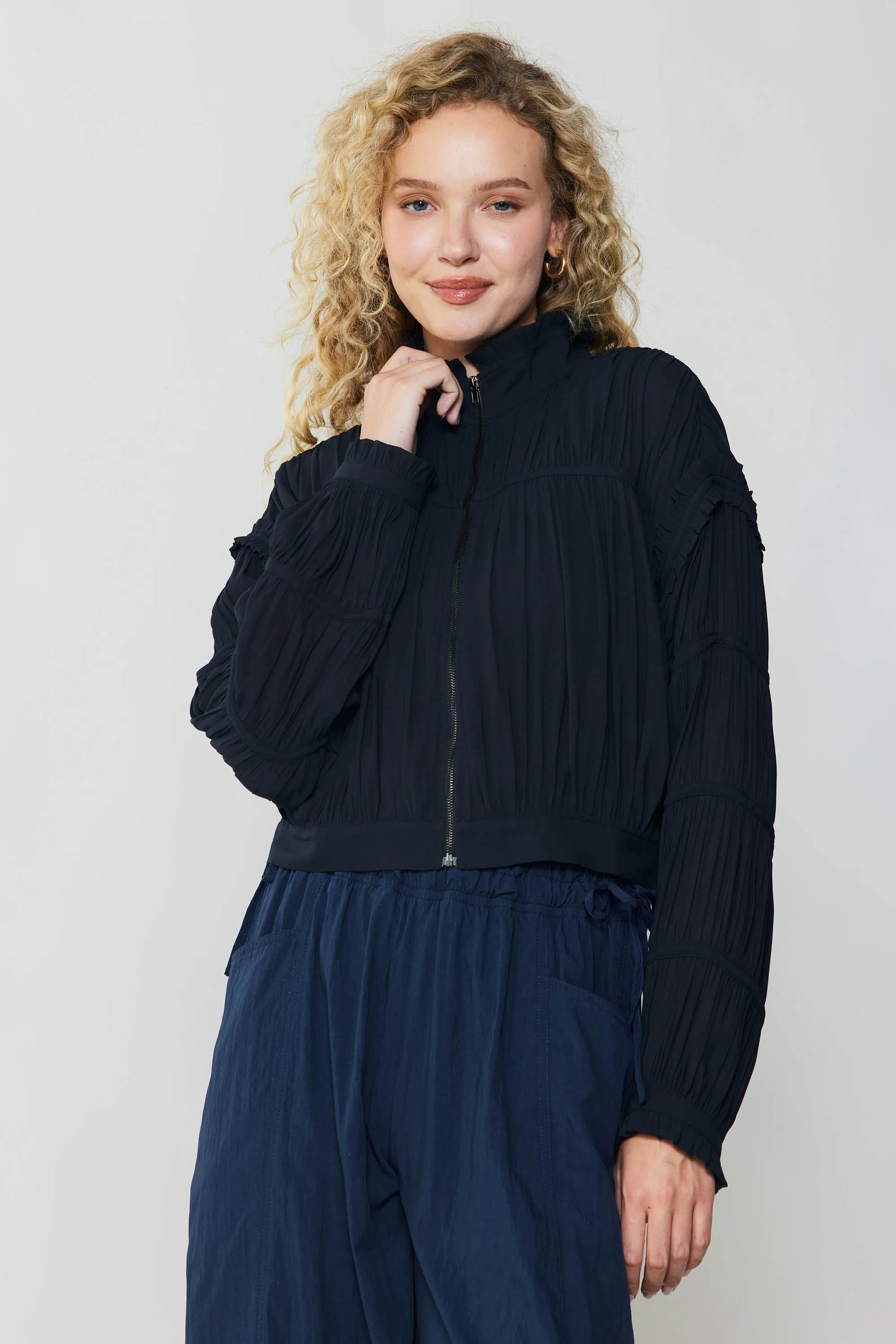 Shirred Sleeve Jacket sold by Current Air product image thumbnail 4