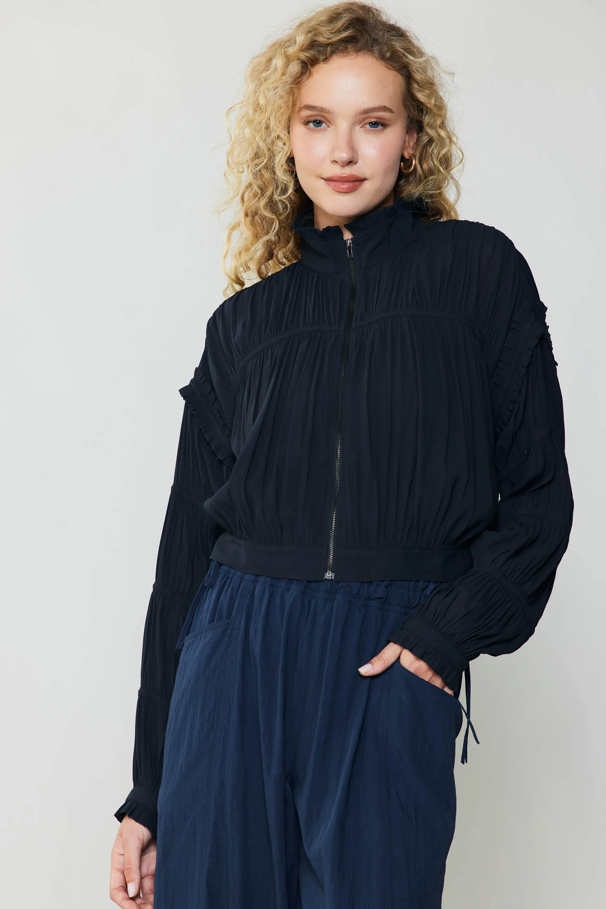 Shirred Sleeve Jacket sold by Current Air product image thumbnail 2