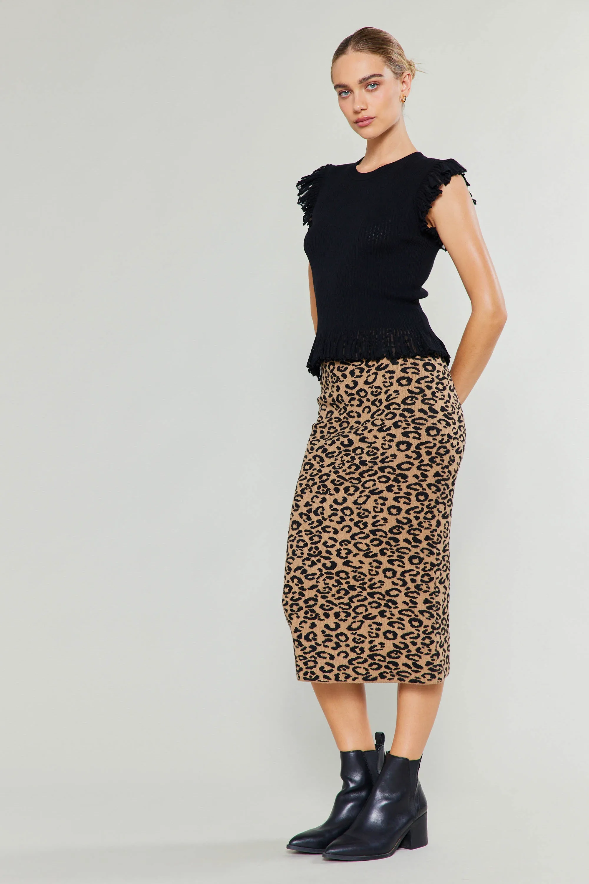 Flutter Sleeve Sweater Top sold by Current Air product image thumbnail 4