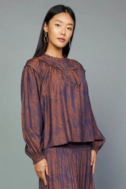 Swirl Motif Blouse sold by Current Air