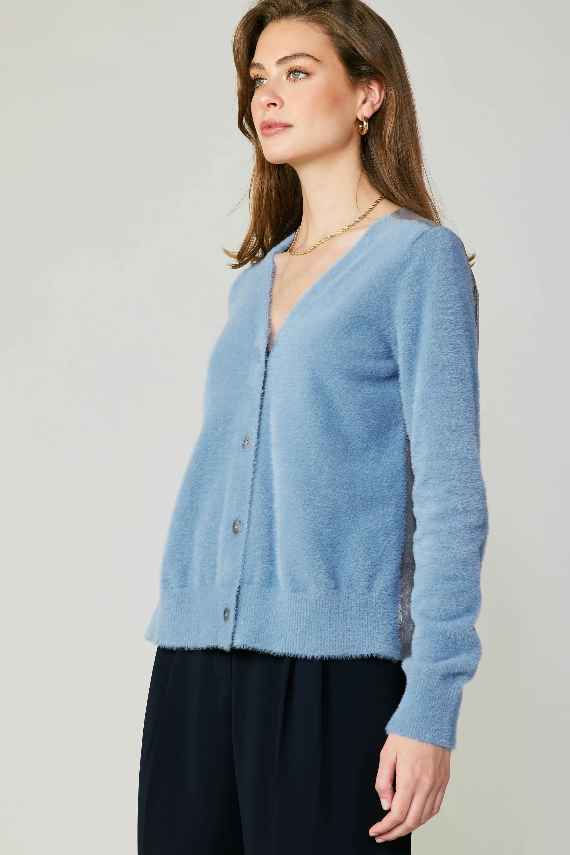 Metallic Contrast Cardigan sold by Current Air product image thumbnail 3