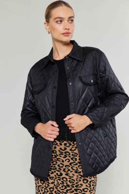 Diamond Quilted Jacket sold by Current Air