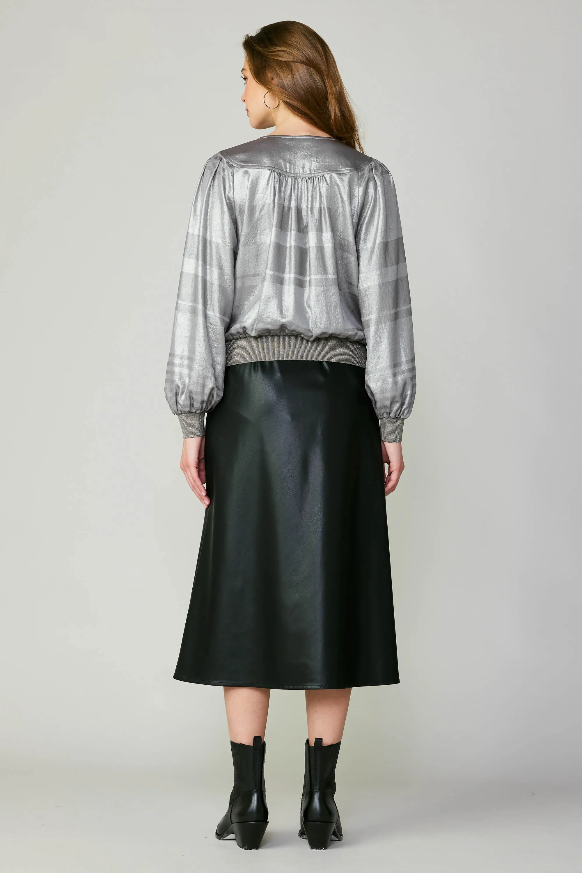 Metallic Surplice Blouse sold by Current Air product image thumbnail 5