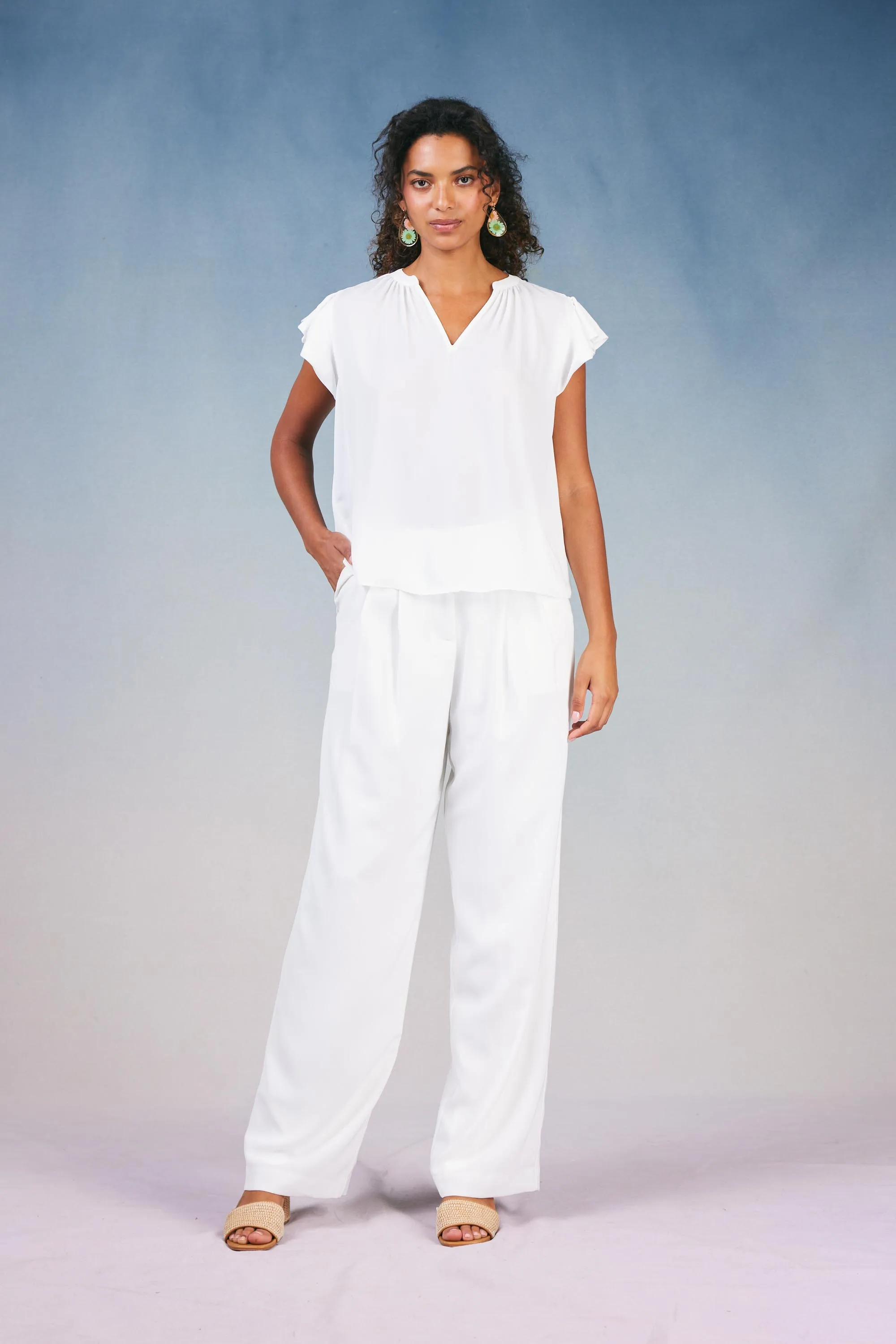 Flutter Sleeve Blouse sold by Current Air product image thumbnail 3